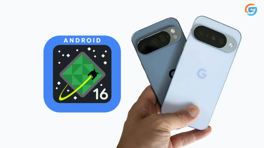 Android 16 Pixel update showing new features on Google Pixel phone