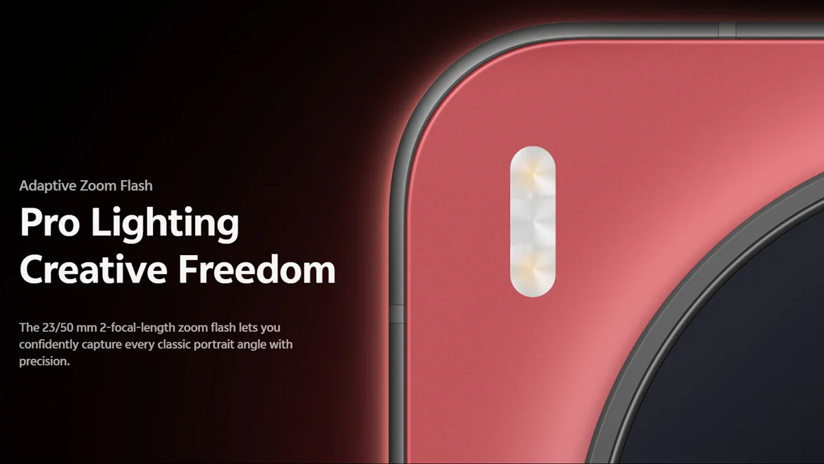 vivo X300 Adaptive Zoom Flash for improved low-light photography