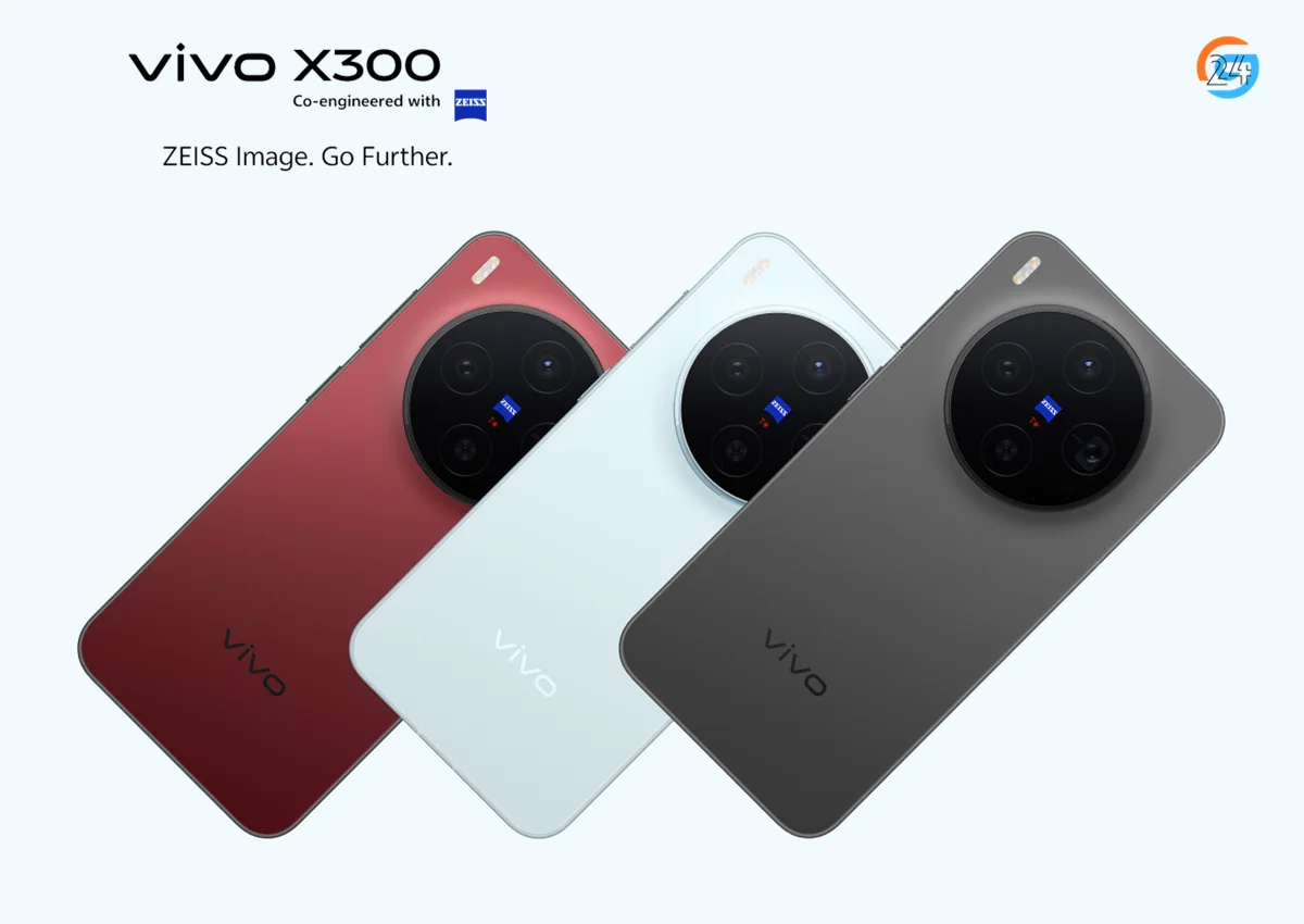 Vivo X300 smartphone with a premium glass design and modern flagship look