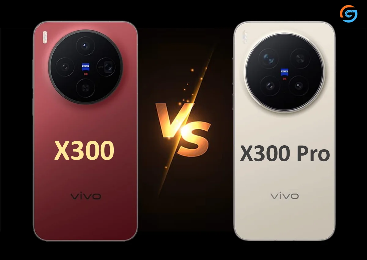 Vivo X300 vs X300 Pro design, display, camera, performance, battery comparison