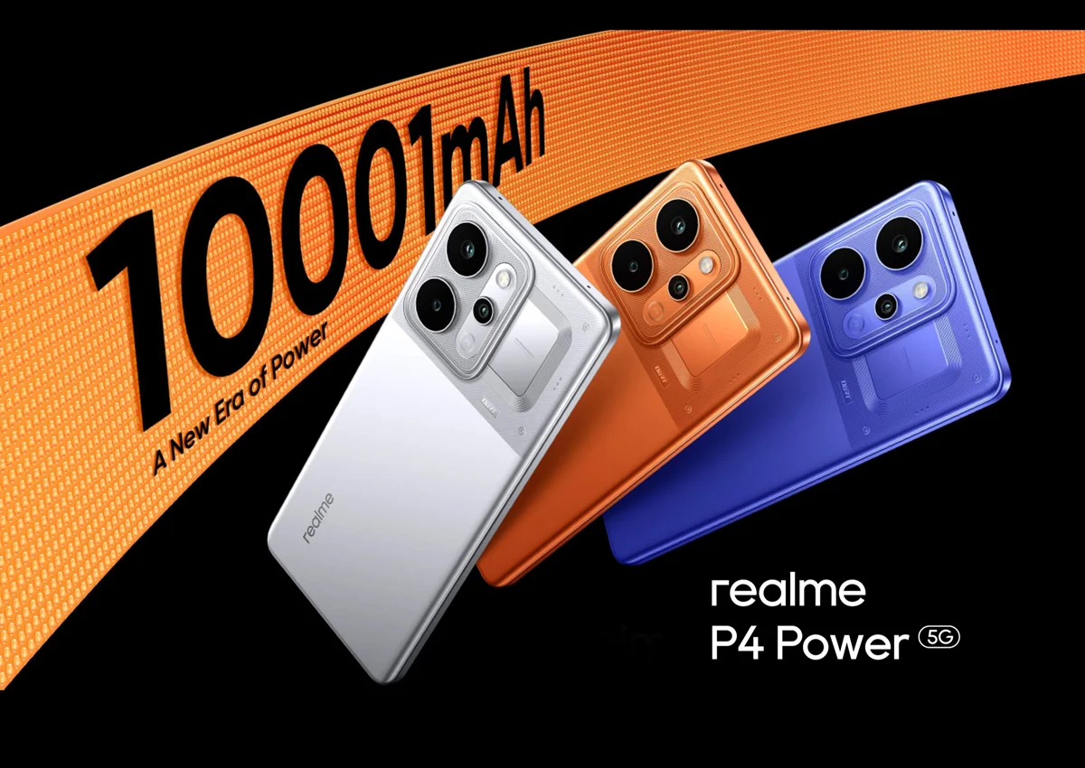 Realme P4 Power with 10001 mAh long-lasting battery