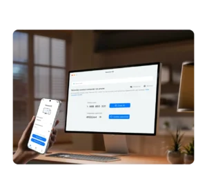 Vivo X200T Office Kit Remote PC feature showing seamless control of Windows PC and Mac from smartphone with real-time file access and cross-device productivity