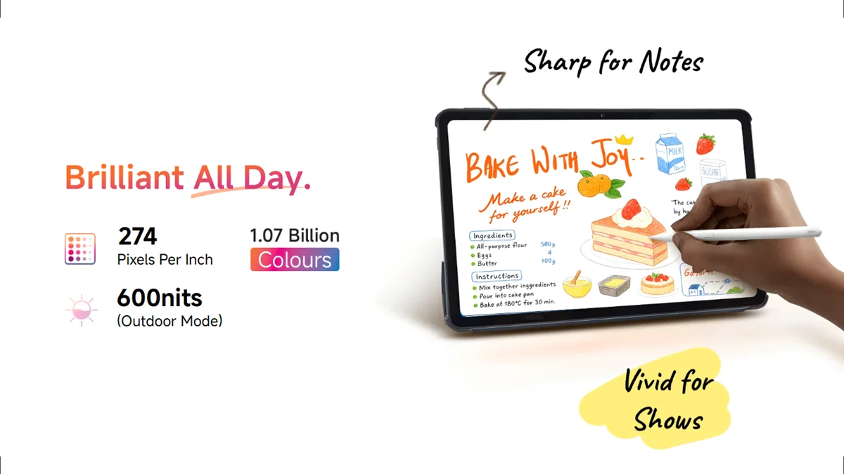 REDMI Pad 2 Pro Display sports a 12.1-inch 2.5K screen