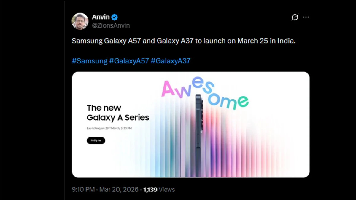 Samsung announced the launch Galaxy A57, and Galaxy A37. 