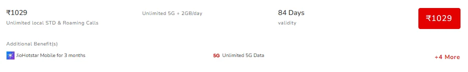 If you do not want to recharge frequently, then the ₹1,029 plan is a better option for you.