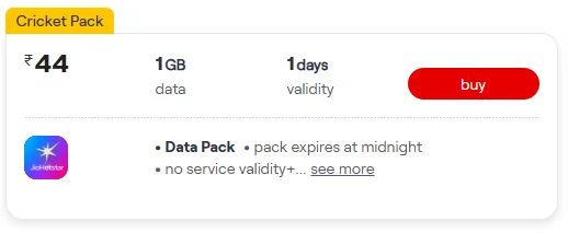 Vodafone Idea’s Rs 44 data pack is currently considered to be the cheapest data pack in the country